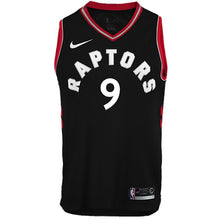 Load image into Gallery viewer, 09 - Raptors Adult Swingman Statement Jersey - Ibaka - Black