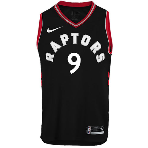 09 - Raptors Adult Swingman Statement Jersey - Ibaka - Black