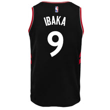 Load image into Gallery viewer, 09 - Raptors Adult Swingman Statement Jersey - Ibaka - Black