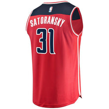 Load image into Gallery viewer, 31 - Youth Fanatics Branded Tomas Satoransky Red Washington Wizards Fast Break Player Jersey - Icon Edition - Red