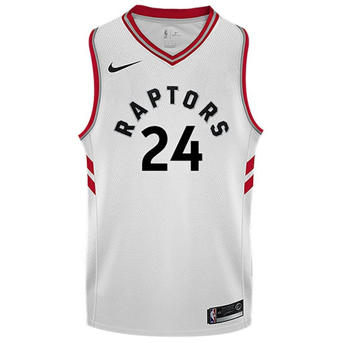 24 - Raptors Adult Swingman Association Jersey - Powell - White