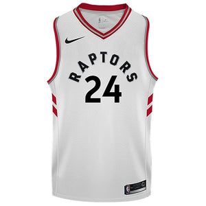 24 - Raptors Adult Swingman Association Jersey - Powell - White