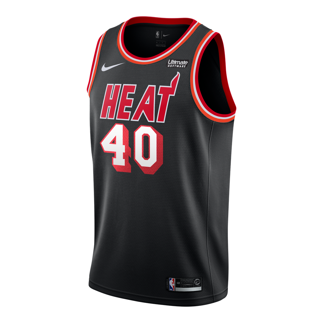 40 - Udonis Haslem Nike Miami Heat Classic Edition Jersey - Black