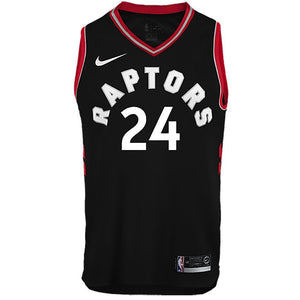 24 - Raptors Adult Swingman Statement Jersey - Powell - Red