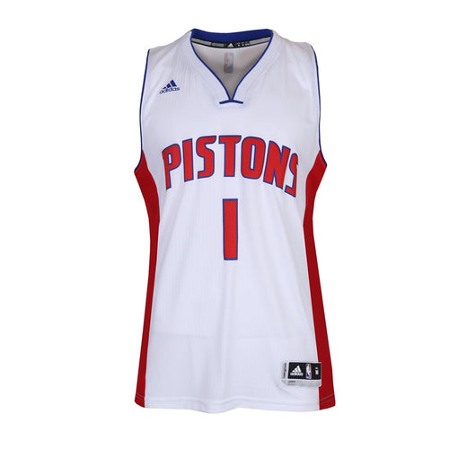 1 - Detroit Pistons Men's Swingman Jackson #1 Home Jersey - White
