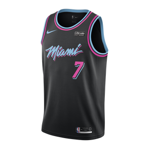 07 - Goran Dragic Nike Miami Heat Vice Nights Swingman Jersey - Black