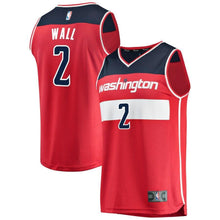 Load image into Gallery viewer, 02 - Youth Fanatics Branded John Wall Red Washington Wizards Fast Break Player Jersey - Icon Edition - Red