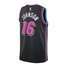 Load image into Gallery viewer, 16 - James Johnson Nike Miami Heat Vice Nights Swingman Jersey - Black