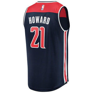 21 - Men's Fanatics Branded Dwight Howard Navy Washington Wizards Fast Break Replica Player Jersey - Statement Edition - Navy