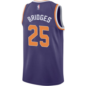25 - Nba Phoenix Suns Mikal Bridges Nike Swingman Jersey Icon Edition - Purple