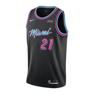 21 - Hassan Whiteside Nike Miami Heat Vice Nights Swingman Jersey - Black