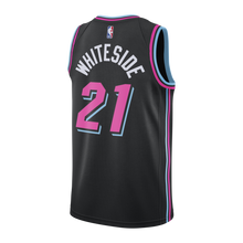 Load image into Gallery viewer, 21 - Hassan Whiteside Nike Miami Heat Vice Nights Swingman Jersey - Black
