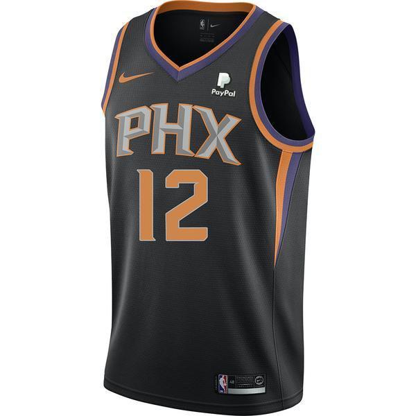 12 - Nba Phoenix Suns Tj Warren Nike Swingman Jersey Statement Edition - Black