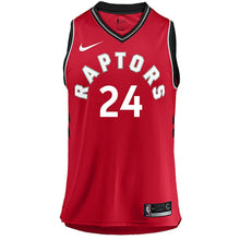Load image into Gallery viewer, 24 - Raptors Ladies Swingman Icon Jersey - Powell - Red