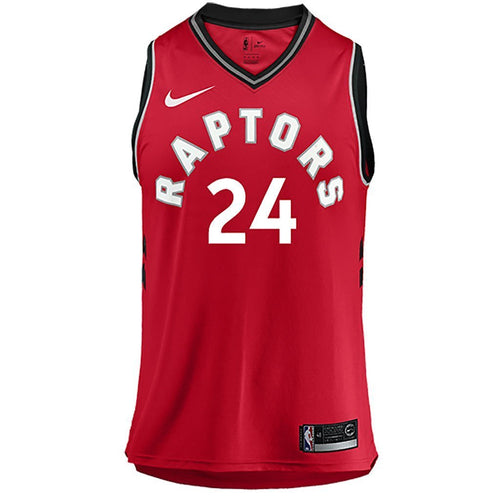 24 - Raptors Ladies Swingman Icon Jersey - Powell - Red