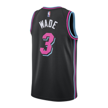 Load image into Gallery viewer, 03 - Dwyane Wade Nike Miami Heat Vice Nights Swingman Jersey - Black