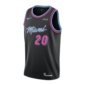 20 - Justise Winslow Nike Miami Heat Vice Nights Swingman Jersey - Black