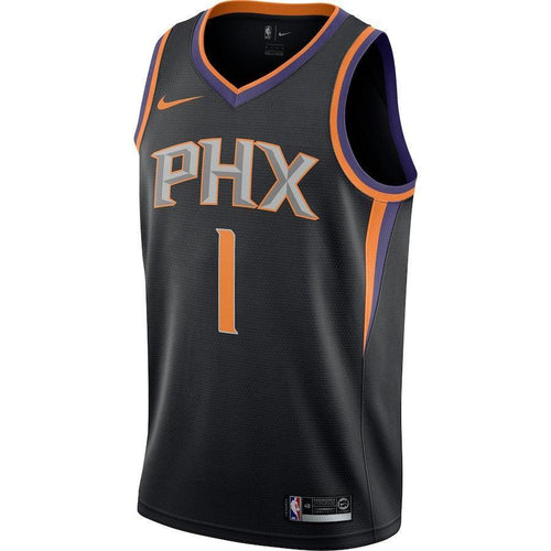 01 - Nba Phoenix Suns Devin Booker Nike Authentic Jersey Statement Edition - Black
