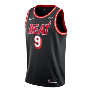 09 - Kelly Olynyk Nike Miami Heat Classic Edition Jersey - Black