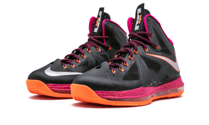 Nike Lebron 10 Blk/mtllc Slvr-ttl Orng-frbrry
