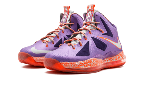 Nike Lebron 10 (gs) Lsr Purple/strt Gry-ttl Crmsn