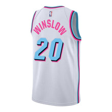 Load image into Gallery viewer, 20 - Justise Winslow Nike Miami Heat Vice Uniform City Edition Swingman Jersey - White