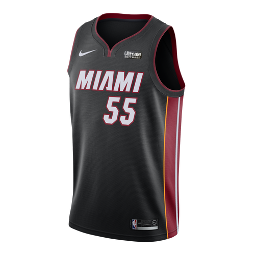 55 -Duncan Robinson Nike Miami Heat Icon Black Swingman Jersey - Black