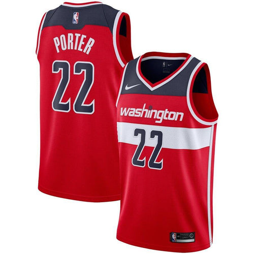 22 - Men's Nike Otto Porter Red Washington Wizards Replica Swingman Jersey - Icon Edition - Red