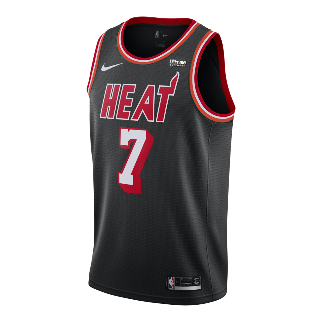 07 - Goran Dragic Nike Miami Heat Classic Edition Jersey - Black