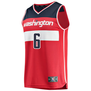 06 - Youth Fanatics Branded Troy Brown Red Washington Wizards 2018 NBA Draft First Round Pick Fast Break Replica Jersey – Icon Edition - Red