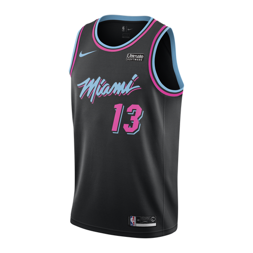 13 - Bam Adebayo Nike Miami Heat Vice Nights Swingman Jersey - Black