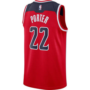 22 - Men's Nike Otto Porter Red Washington Wizards Replica Swingman Jersey - Icon Edition - Red