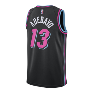 13 - Bam Adebayo Nike Miami Heat Vice Nights Swingman Jersey - Black