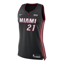 Load image into Gallery viewer, 21 - Hassan Whiteside Nike Miami Heat Ladies Icon Black Swingman Jersey - Black