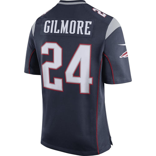 Nike Stephon Gilmore #24 Game Jersey-Navy
