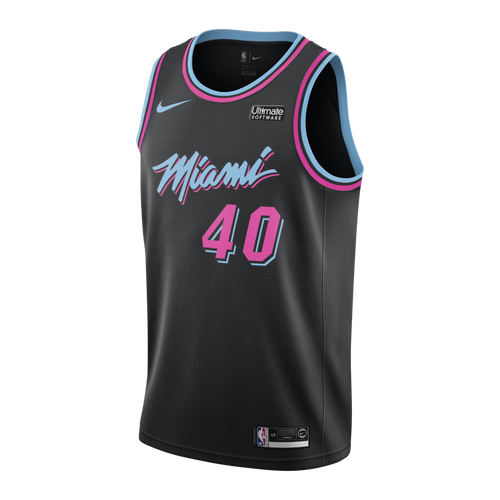 40 - Udonis Haslem Nike Miami Heat Vice Nights Swingman Jersey - Black