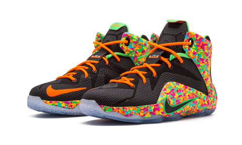 Nike Lebron 12 (gs) Black/black-multi-color
