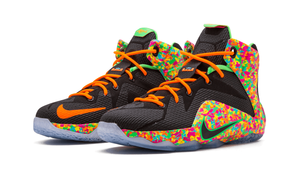 Nike Lebron 12 (gs) Black/black-multi-color