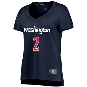 02 - Women's Fanatics Branded John Wall Navy Washington Wizards Fast Break Replica Statement Edition Jersey - Navy