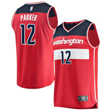 Load image into Gallery viewer, 12 - Men&#39;s Fanatics Branded Jabari Parker Red Washington Wizards Fast Break Replica Jersey – Icon Edition - Red