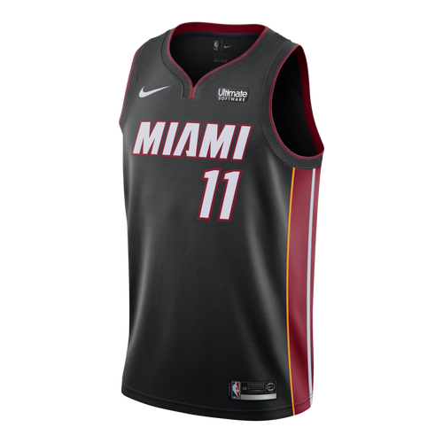 11 - Dion Waiters Nike Miami Heat Icon Black Swingman Jersey - Black
