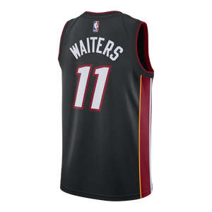 11 - Dion Waiters Nike Miami Heat Icon Black Swingman Jersey - Black