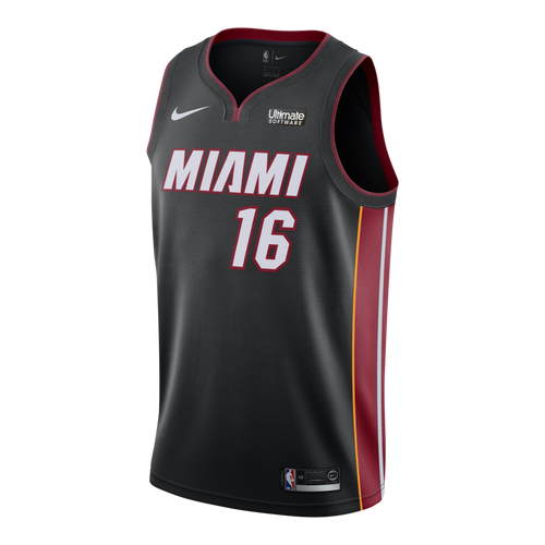 16 - James Johnson Nike Miami Heat Icon Black Swingman Jersey - Black