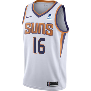 16 - Nba Phoenix Suns Tyler Johnson Nike Association Swingman Jersey - White