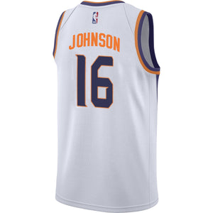 16 - Nba Phoenix Suns Tyler Johnson Nike Association Swingman Jersey - White