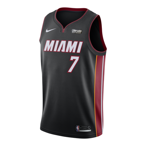 07 - Goran Dragic Nike Miami Heat Icon Black Swingman Jersey - Black