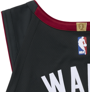 03 - Dwyane Wade Nike Icon Black Authentic Jersey - Black