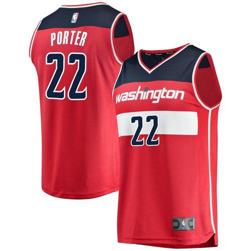22- Men's Fanatics Branded Otto Porter Red Washington Wizards Fast Break Replica Team Color Player Jersey - Icon Edition - Red