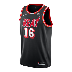 16 - James Johnson Nike Miami Heat Classic Edition Jersey - Black