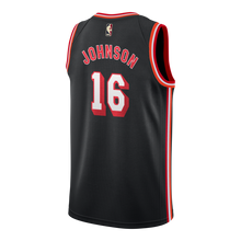 Load image into Gallery viewer, 16 - James Johnson Nike Miami Heat Classic Edition Jersey - Black